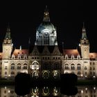 Rathaus Hannover bei Nacht !