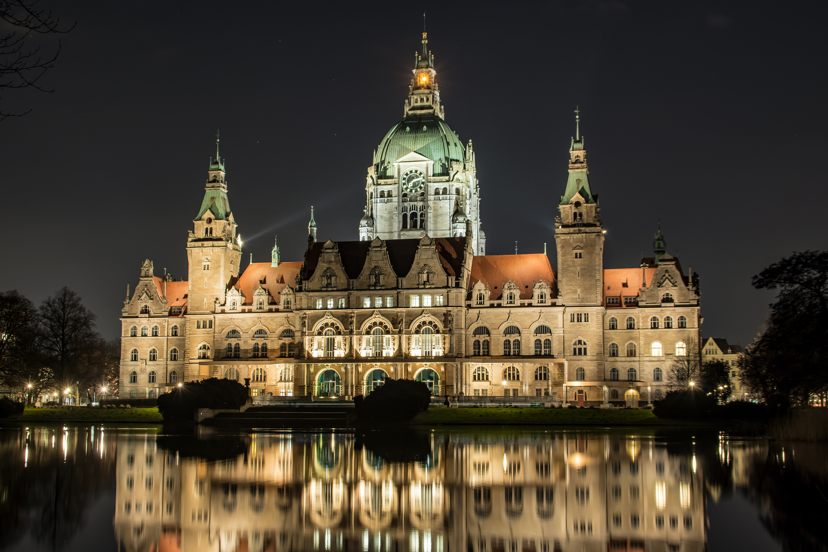 Rathaus Hannover Germany Foto & Bild architektur, architektur bei nacht, gebäude Bilder auf