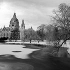 Rathaus Hannover im Schnee - II