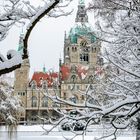 Rathaus Hannover im Winter