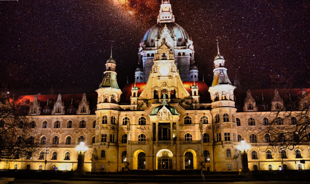 Rathaus Hannover Nachts