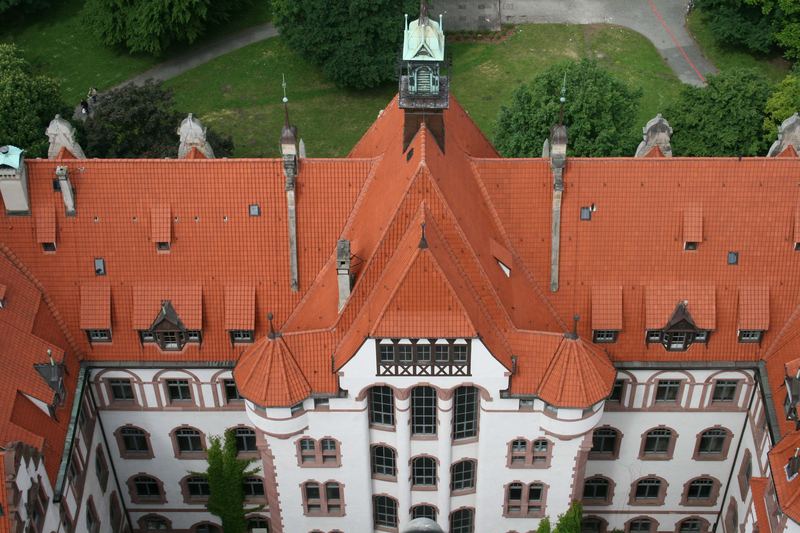 Rathaus Hannover von oben