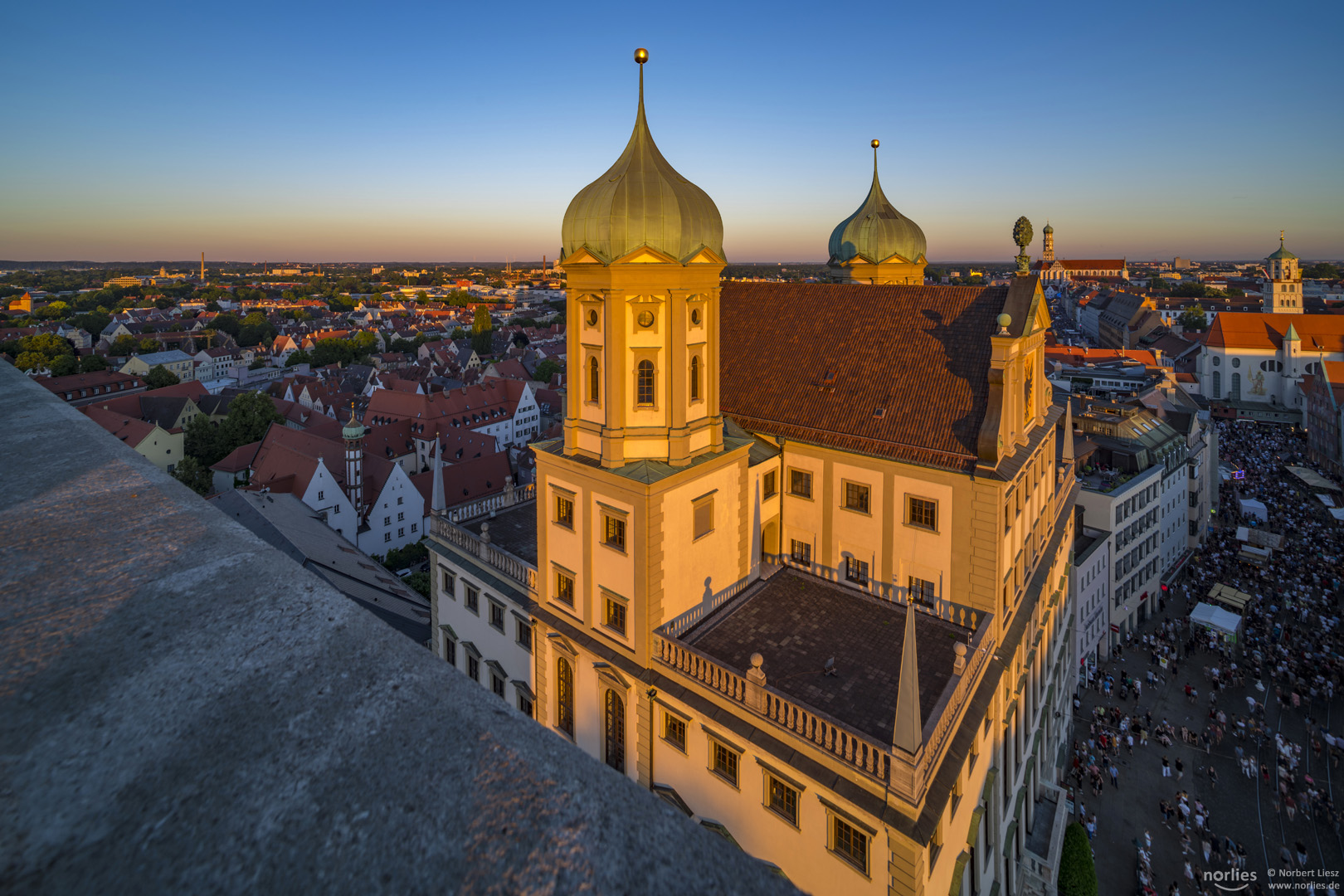 Rathaus im Abendlicht