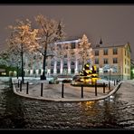 rathaus im schnee