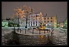 rathaus im schnee