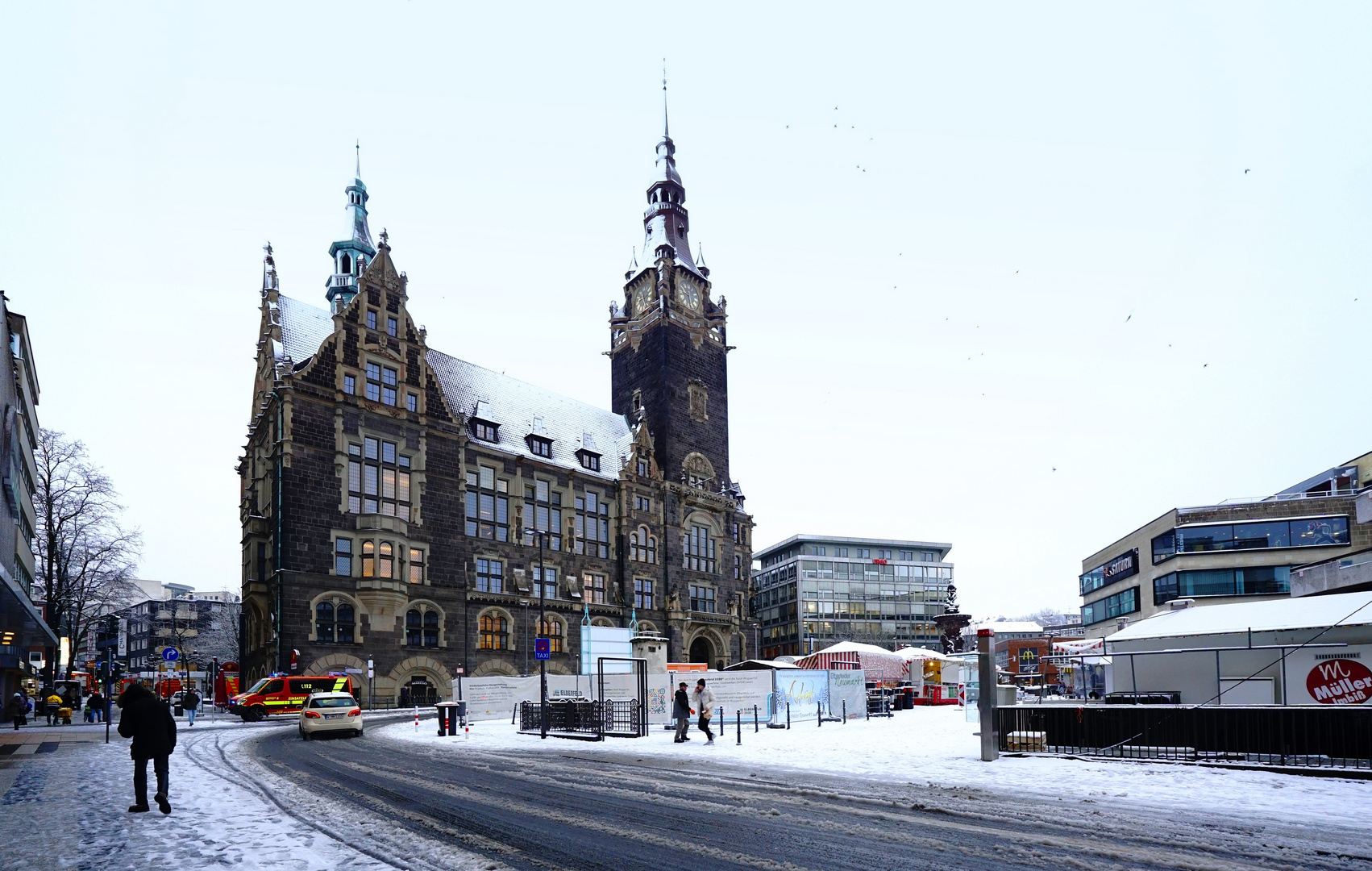 Rathaus im Winter