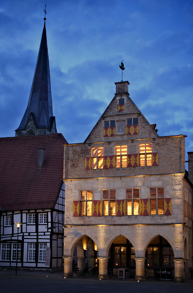 Rathaus in der blauen Stunde