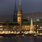 Rathaus in der Vorweihnachtszeit