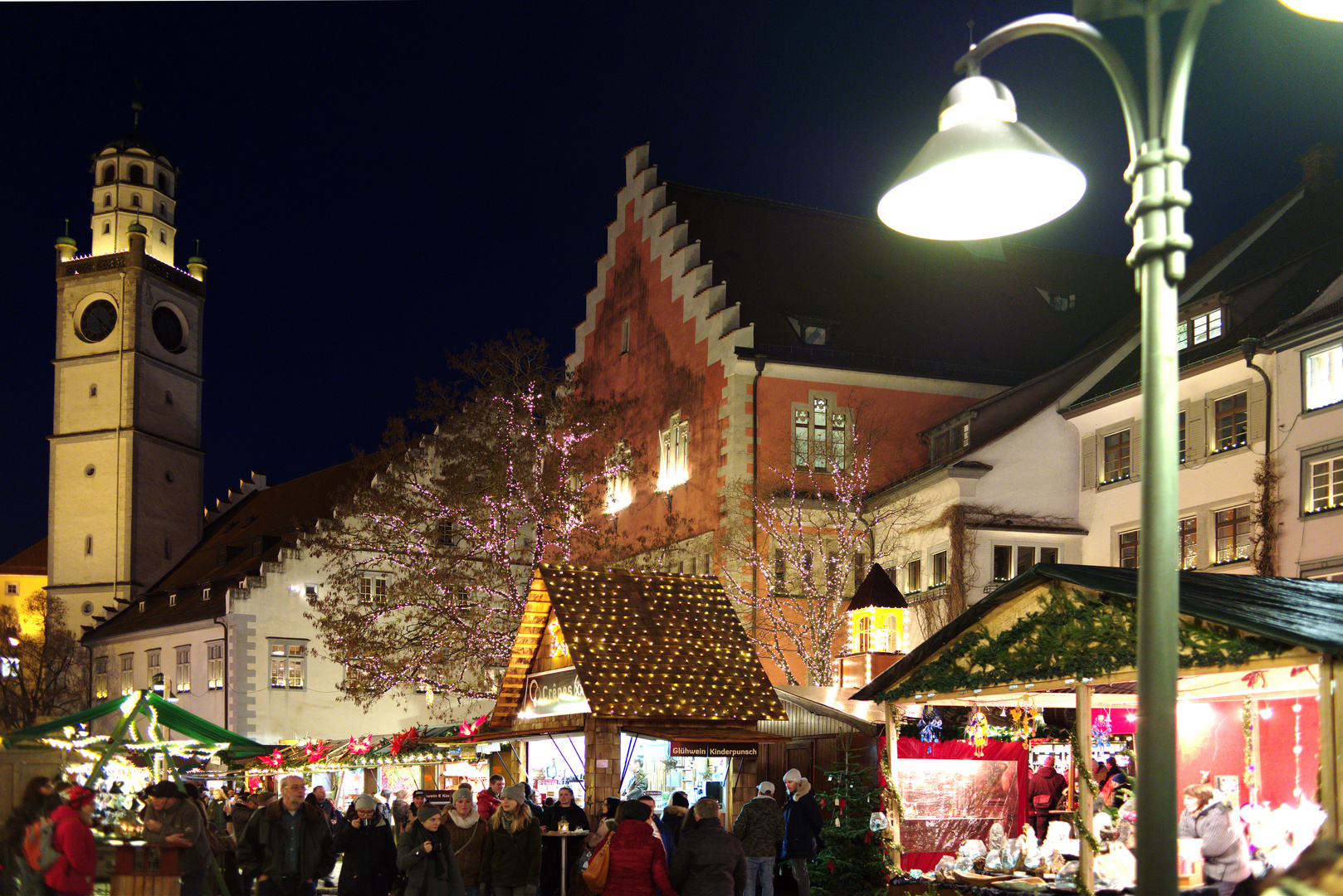 Rathaus in Ravensburger Weihnachtsmarkt