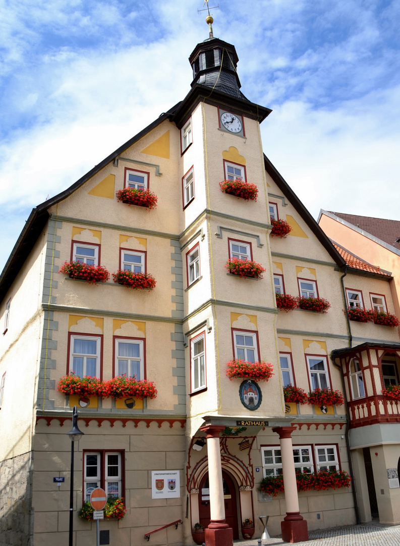 Rathaus in Schleusingen/Thüringen