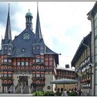 Rathaus in Wernigerode der bunten Stadt am Harz