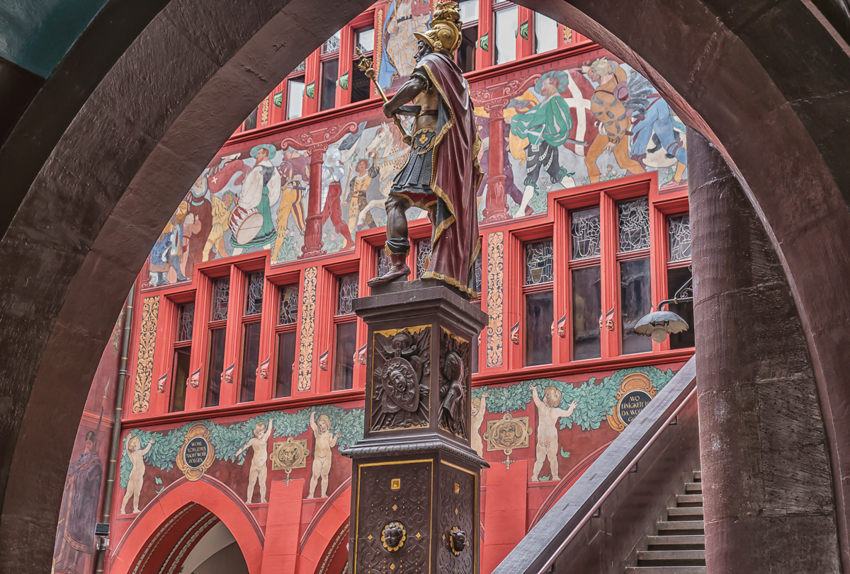 Rathaus Innenhof in Basel