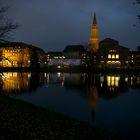 Rathaus Kiel im Dunkeln