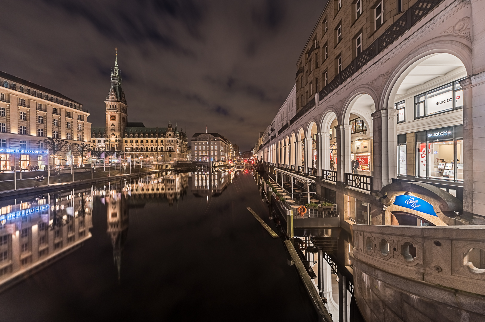 Rathaus mit Alsterarkaden