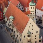 Rathaus Nördlingen von Oben