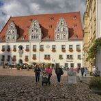 Rathaus Platz Meißen Altstadt