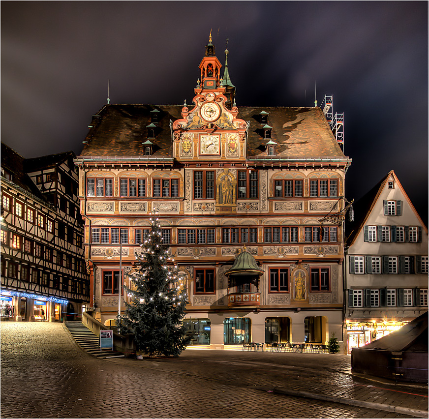 Rathaus Tübingen Foto & Bild architektur, architektur bei nacht