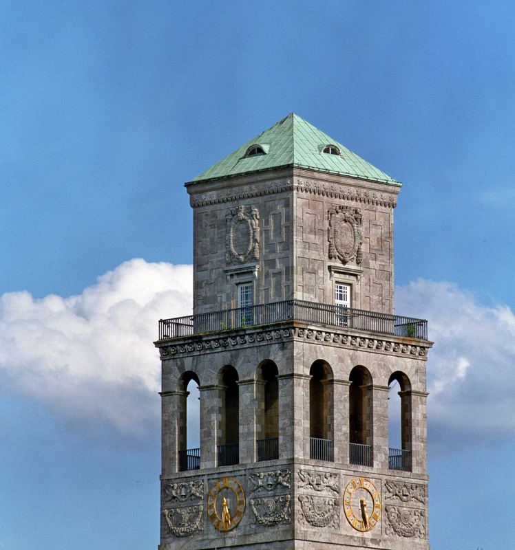 Rathaus Turm der Stadt Mülheim an der Ruhr