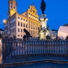 Rathaus und Augstusbrunnen