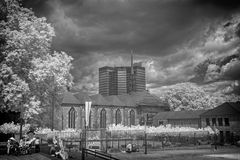 Rathaus und die Münsterkirche Essen