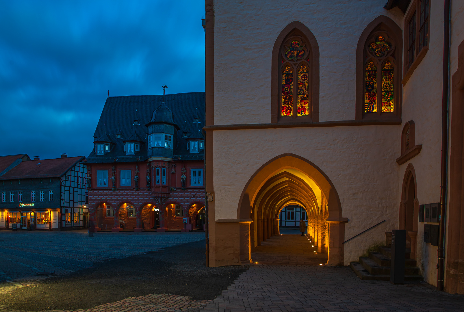 Rathaus und Kaiserworth in der Altstadt in Goslar