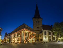 Rathaus und Kirche von Freinsheim