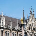 Rathaus und Mariensäule