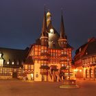 Rathaus und Marktplatz in Wernigerode