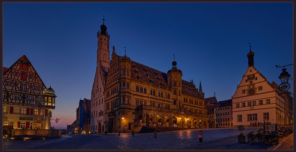 Rathaus und Rathausplatz Rothenburg o.d.T.