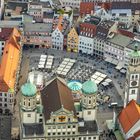 Rathaus und Rathausplatz und Perlachturm