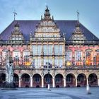 Rathaus und Roland in der Hansestadt Bremen