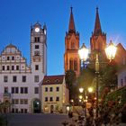 Rathaus und St.-Aegidien-Kirche zu Oschatz