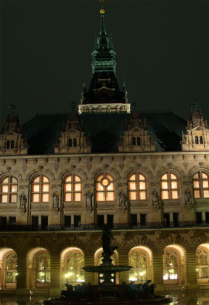 Rathaus von achtern