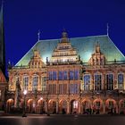 Rathaus von Bremen bei Nacht