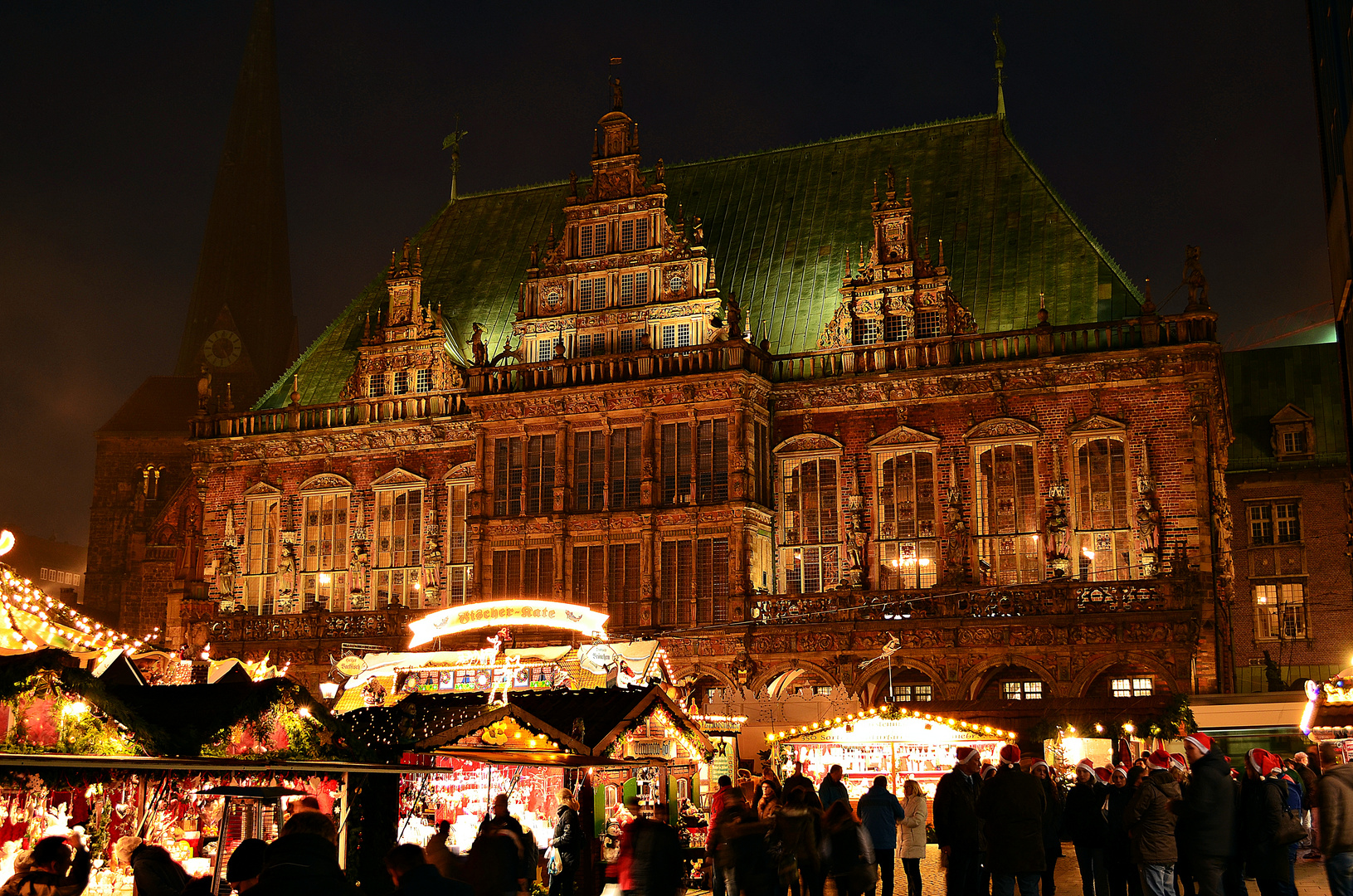 Rathaus von Bremen während der Weihnachtszeit 2013