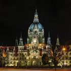 Rathaus von Hannover bei Nacht