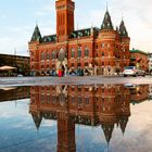 Rathaus von Helsingborg Gespiegelt