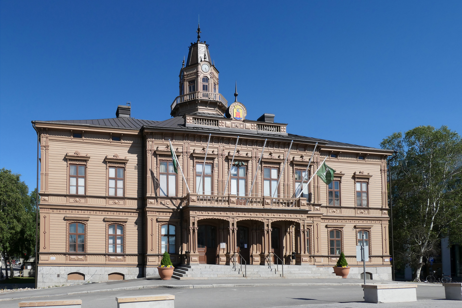  Rathaus von Jakobstad /Pietisaari  in Finnland