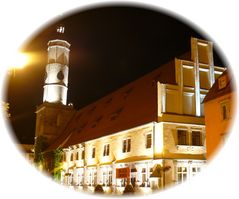 Rathaus von Lwowek Slaskie, Polen