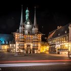 Rathaus von Werningerode bei Nacht