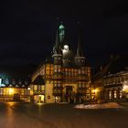 Rathaus Wernigerode bei Nacht