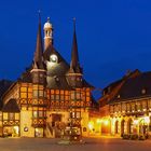 Rathaus Wernigerode zur blauen Stunde