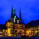 Rathaus Wernigerode zur Blauen Stunde