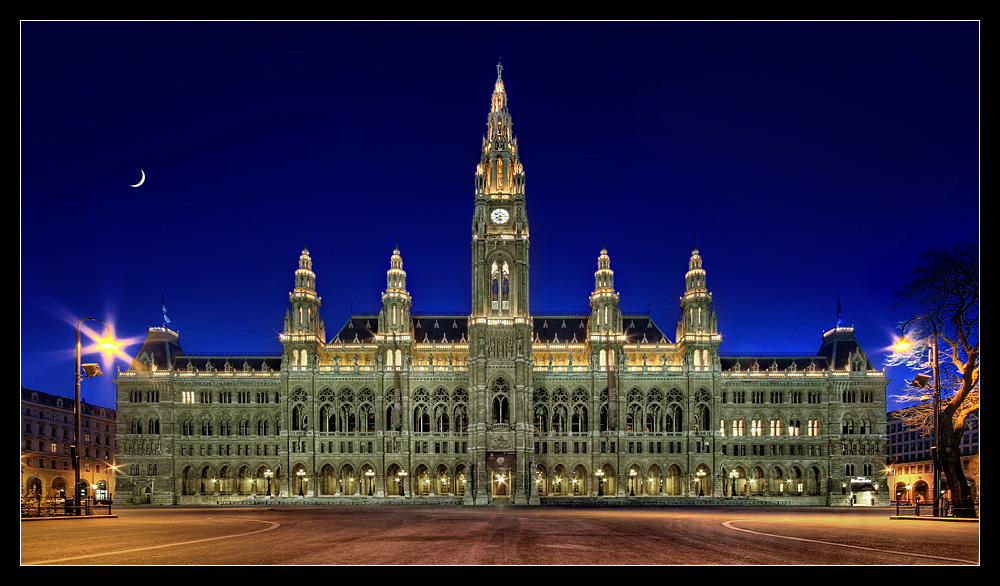 Rathaus - Wien Foto & Bild | architektur, architektur bei nacht, motive