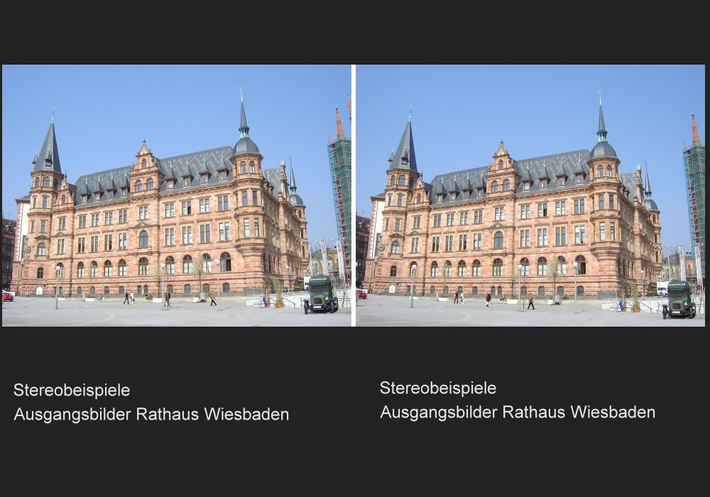 Rathaus Wiesbaden - Stereobearbeitung