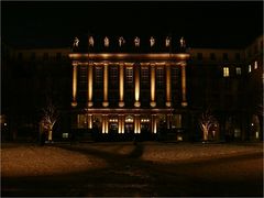 Rathaus Wuppertal-Barmen am Abend