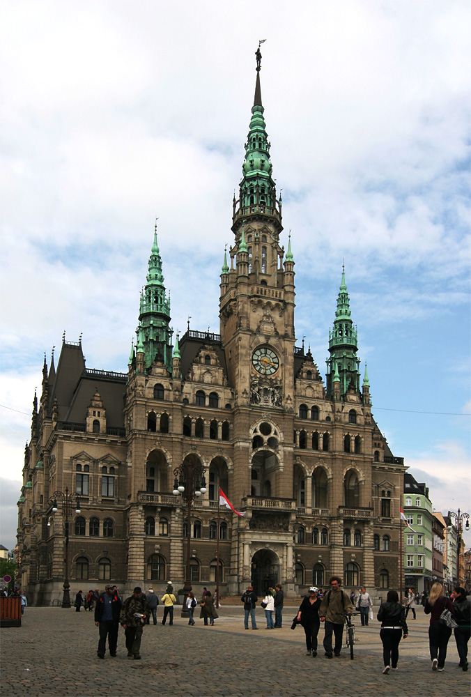 Rathaus zu Liberec (Reichenbach) in Tschechien