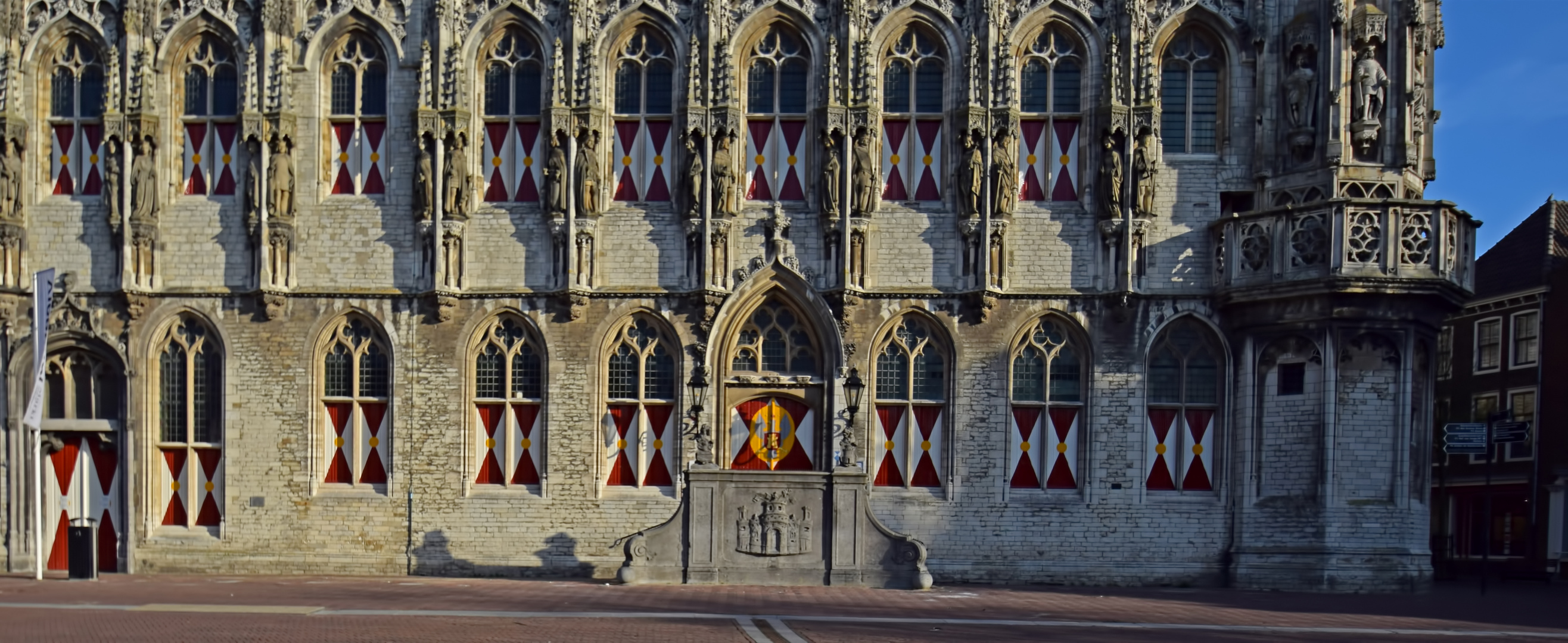Rathausfront in Middelburg
