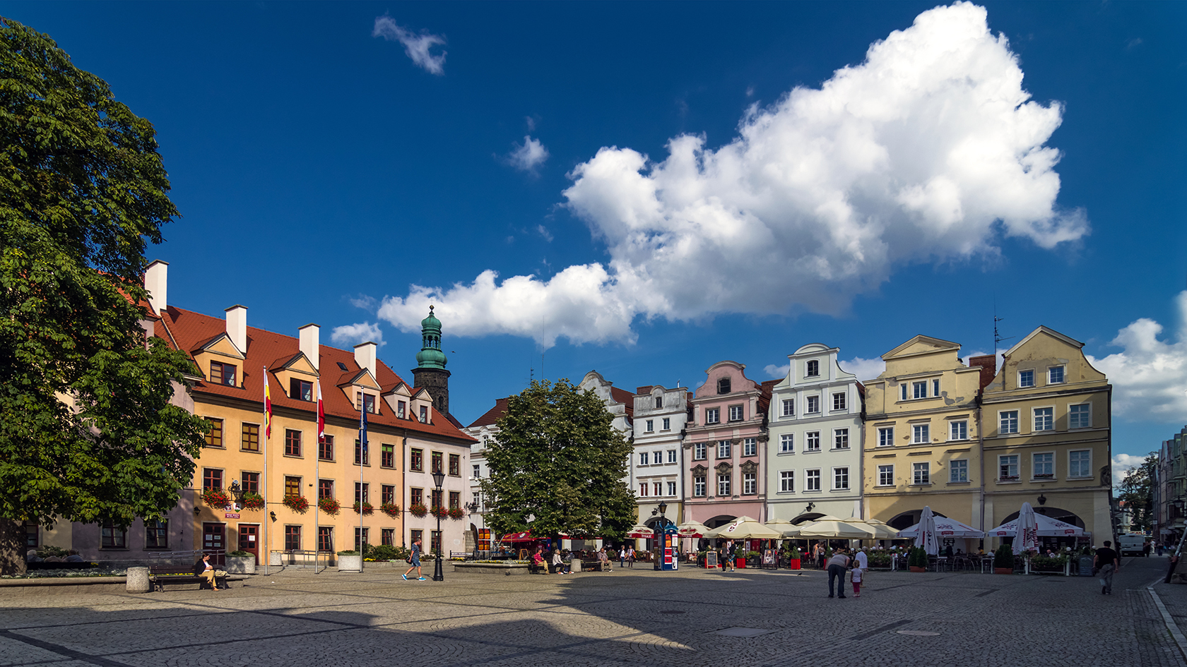 Rathausmarkt Hirschberg, Polen (1)