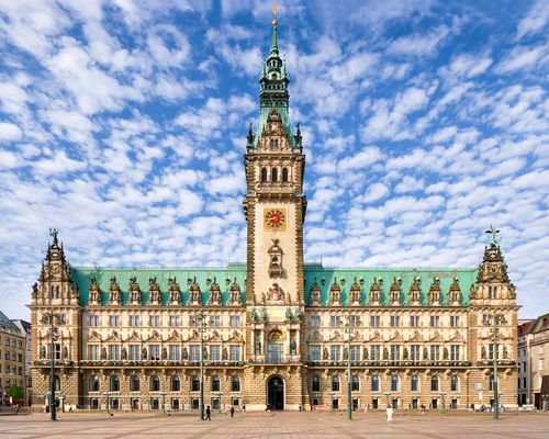 Rathausmarkt morgens